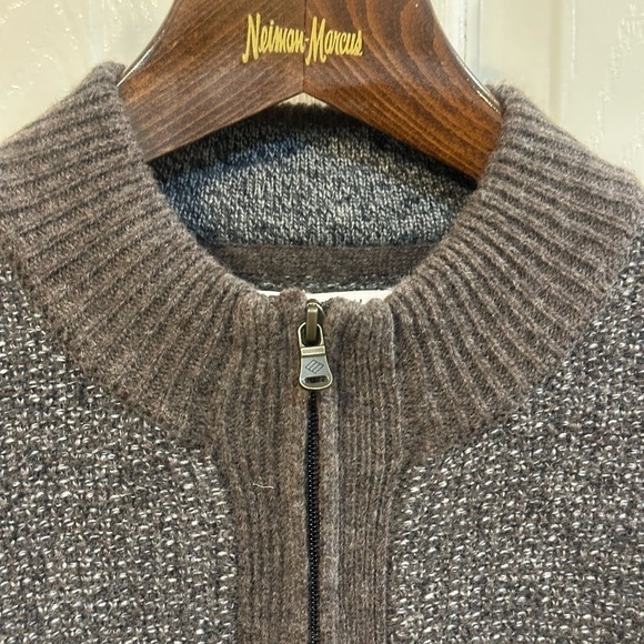 JOSEPH ABBOUD Men's Charcoal Gray Ribbed Sweater Full Zip Pockets SZ XXL NWT - Picture 8 of 15